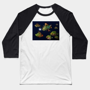 Steampunk Fish Shoal 3 Baseball T-Shirt